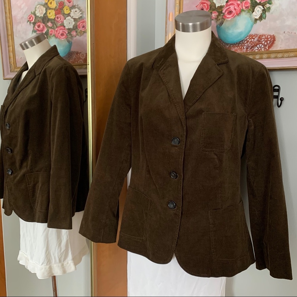 TALBOTS CORDUROY BLAZER JACKET 14